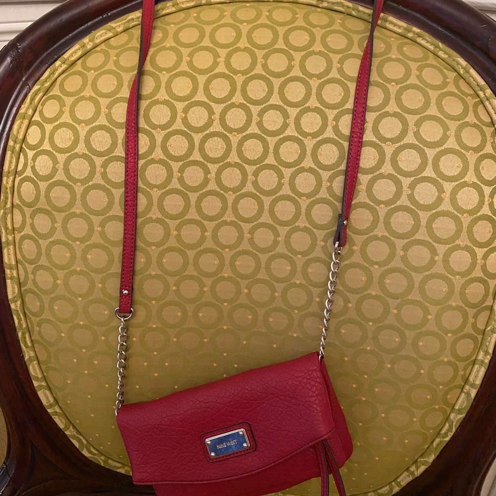 Nine West red crossbody bag